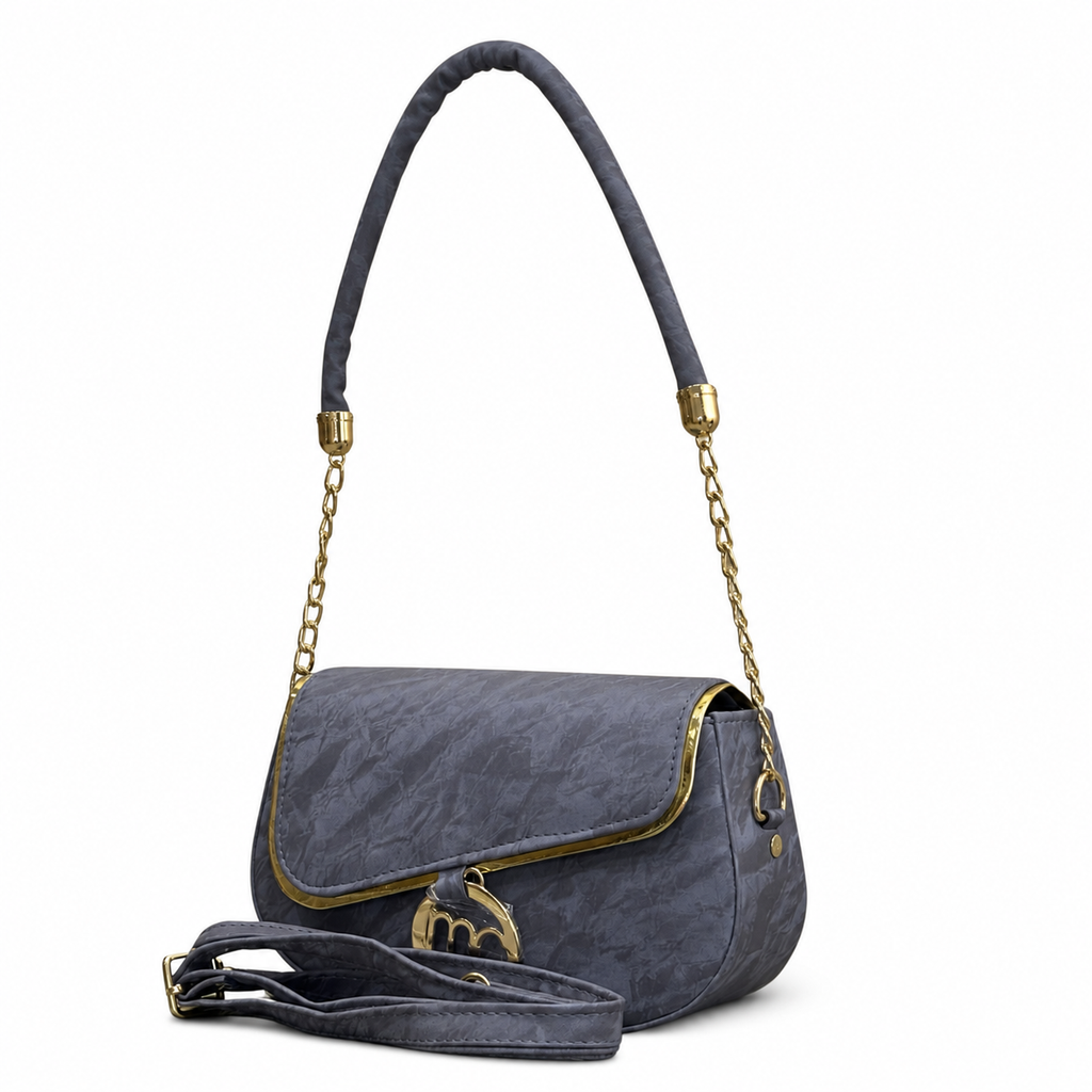Light Marbled Chain-Shoulder Bag