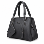 Top-Handle Handbag with Detachable Pouch