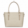 All-Over Patterned Structured Tote Bag MK