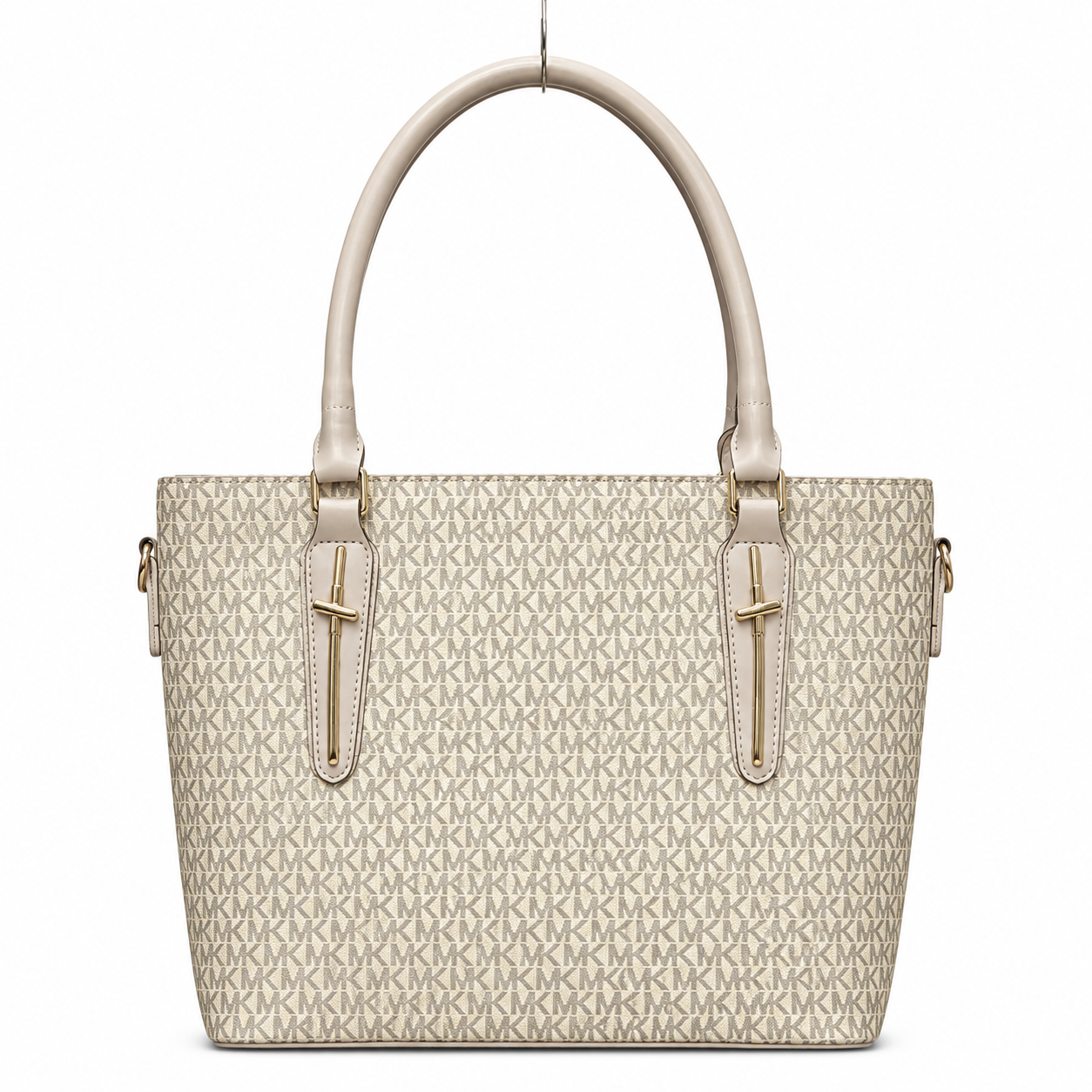 All-Over Patterned Structured Tote Bag MK