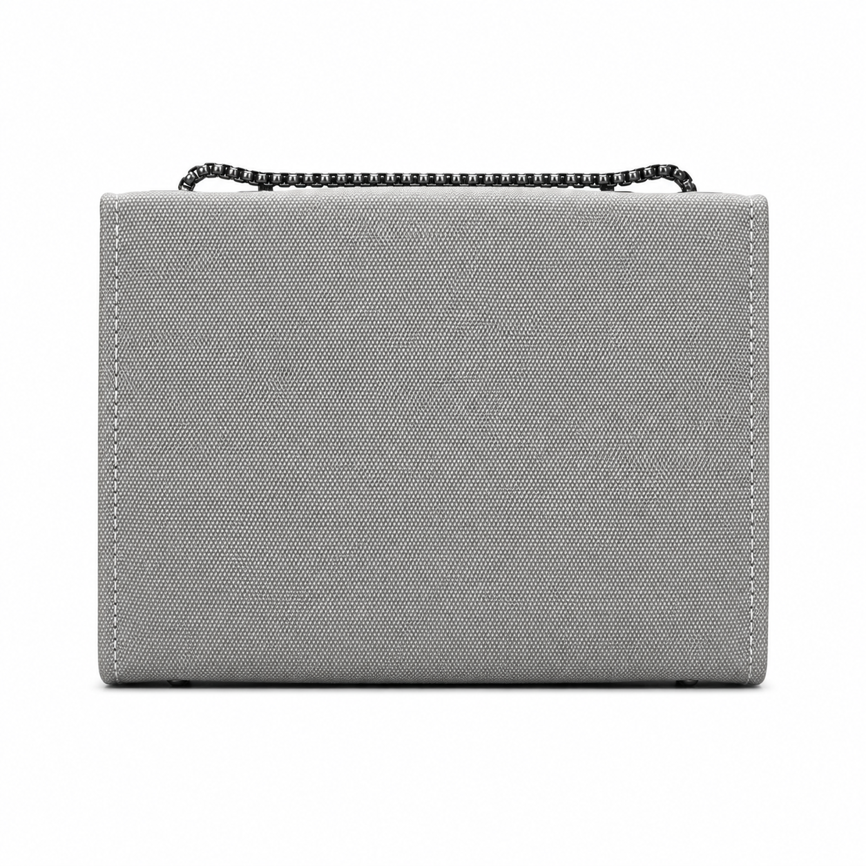 Textured Logo-Accent Flap Shoulder Bag
