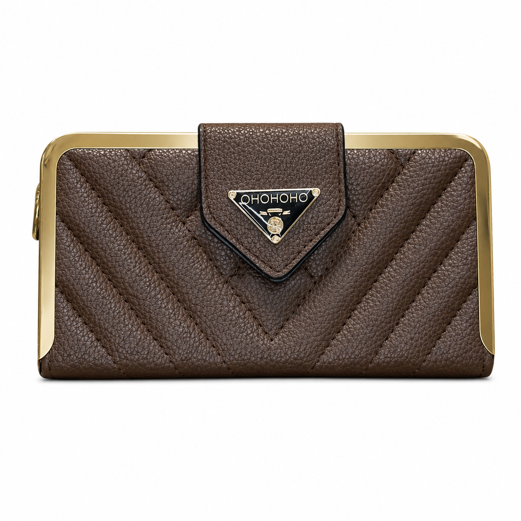Quilted Frame Envelope Clutch
