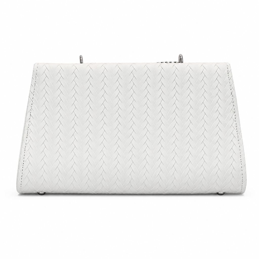 Chevron Embossed Chain Shoulder Bag