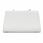Chevron Embossed Chain Shoulder Bag
