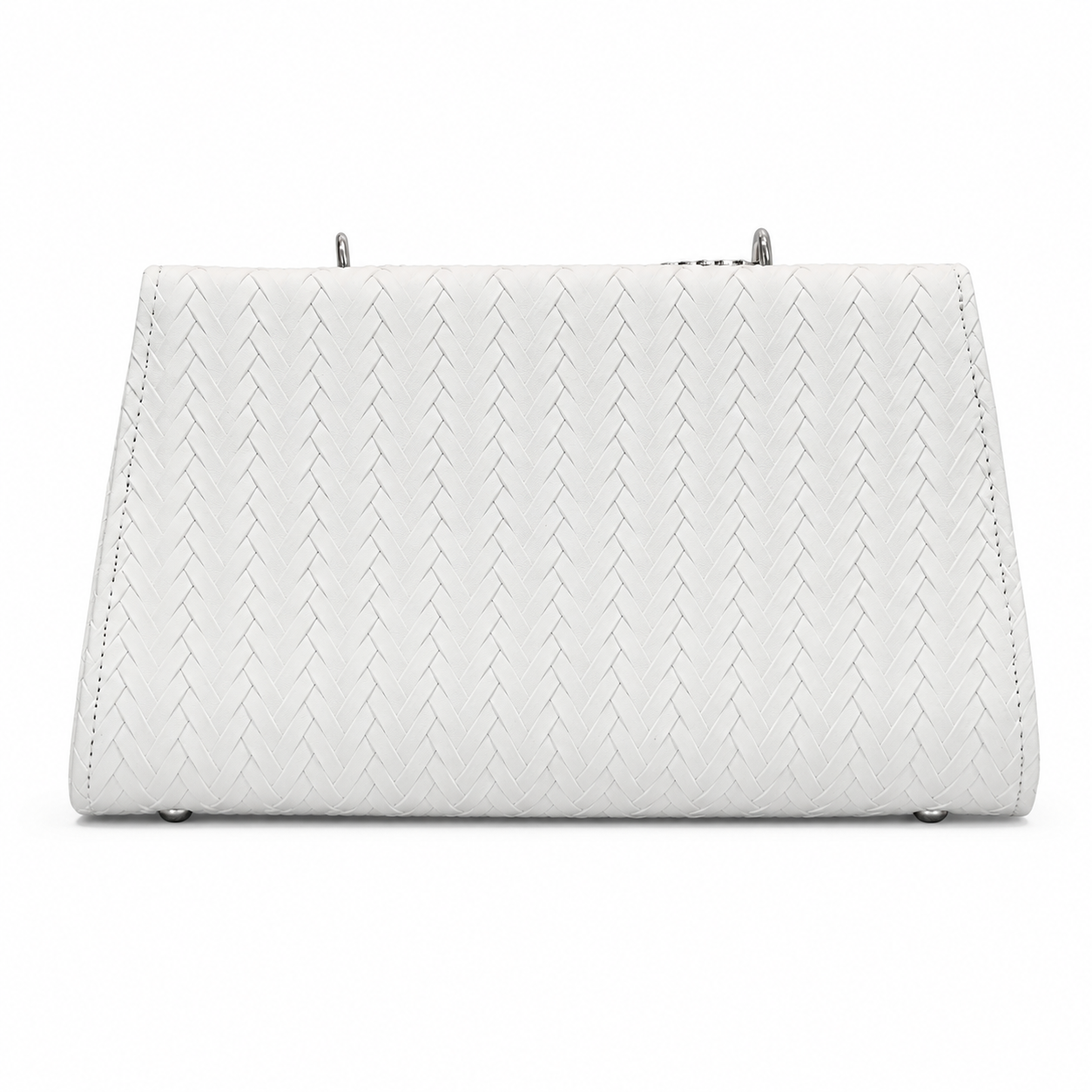 Chevron Embossed Chain Shoulder Bag