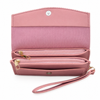 Scalloped Flap Wristlet Clutch