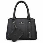 Top-Handle Handbag with Detachable Pouch