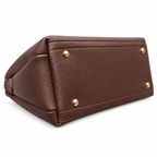 Frame Handbag with Three Interior Compartments
