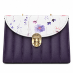 Checked-Flap Structured Top-Handle Handbag